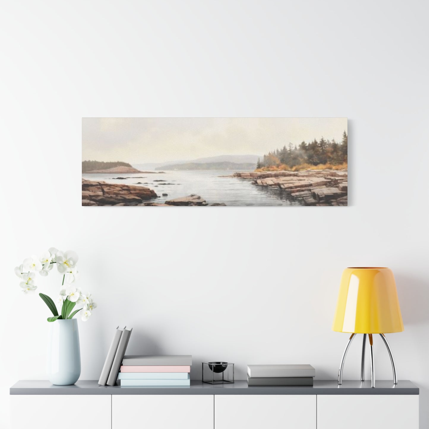 Pond In Grassland Panoramas Wall Art & Canvas Prints